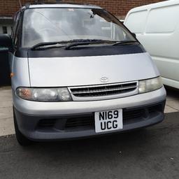 Toyota estima 8 seater
still runs but engine management light comes on .
MOT till AUG 2019
very good con inside.
SOLD AS SEEN
open to offers ....