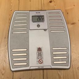 Fully working digital scales. They measure both weight and body fat percentage.