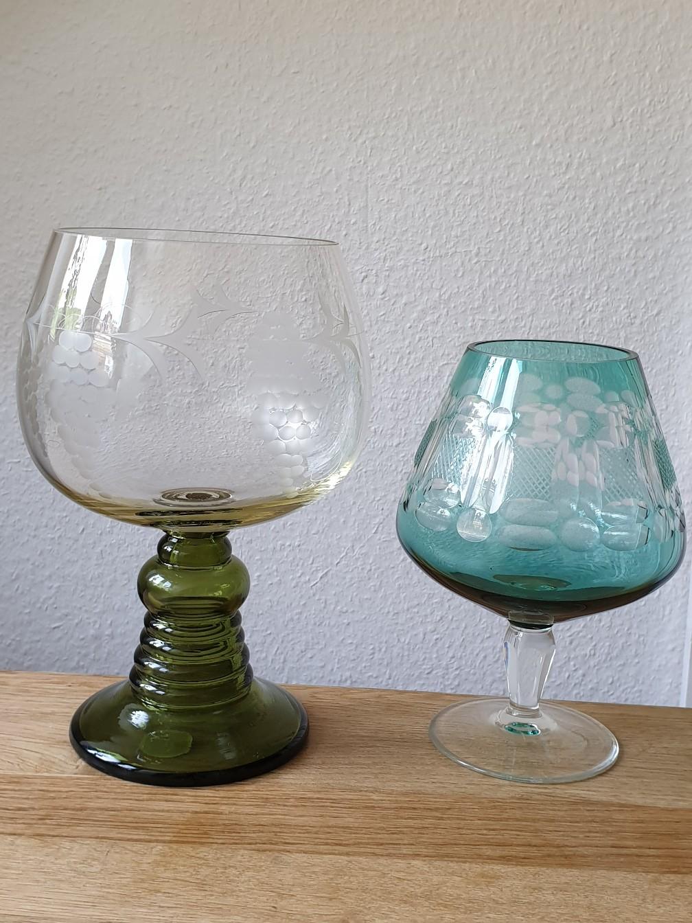 XXL 2 Liter Wein Römer Gläser alt in 76131 Karlsruhe for €25.00 for ...