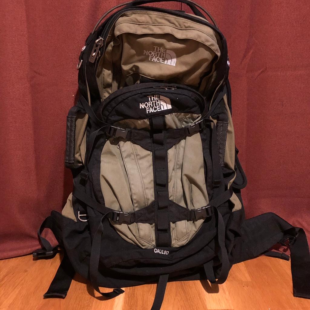 north face galileo backpack USED the back panel is made of comfortable mesh North face ryggsck 67l in