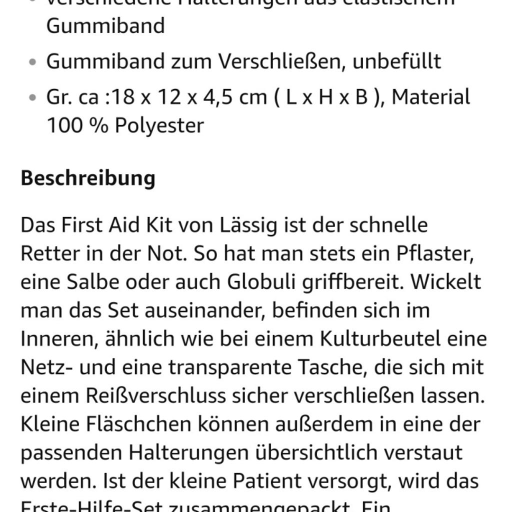 Lässig Erste-Hilfe-Tasche in 6900 Bregenz für 7,00 € zum Verkauf