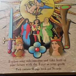 New unused tarot cards in box and book