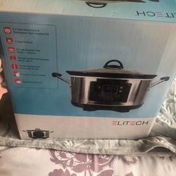 Brand new - never used - still in original packaging - 5.5 Litre Digital Slow Cooker - collection only