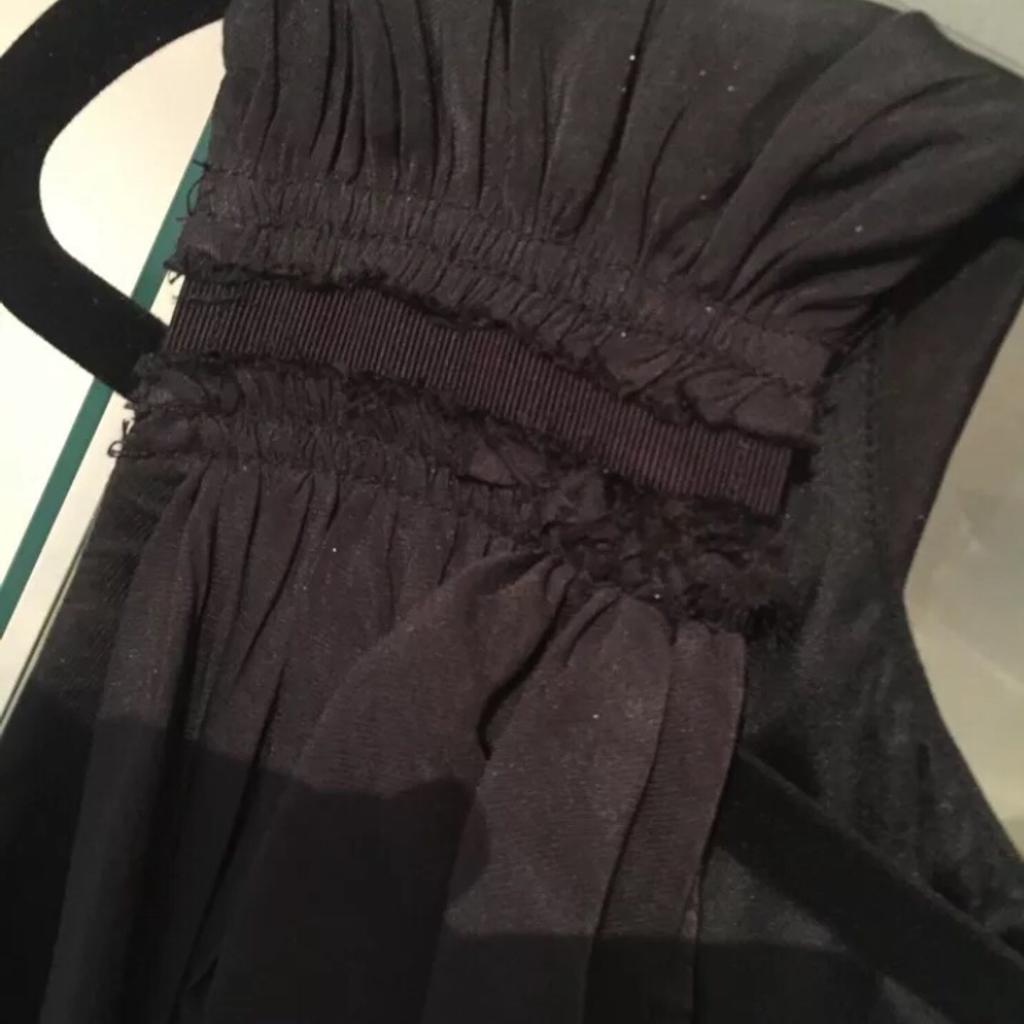 All Saints black silk draped Layla dress 12 in St Helens for £15.00 for ...