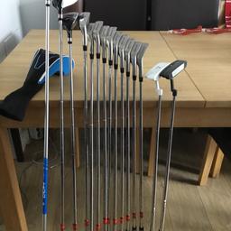 Dunlop Tour complete set of drivers and irons plus 2 putters 

Right handed

All in good to excellent condition apart from the 4 driver which has chipping from other clubs in bag no damage to club face though