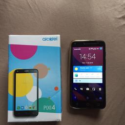 Hi
Selling my Alcatel pixi 4 phone ,used it as spare when my phone broken it's unlocked phone .5 inch display front and rear Cam .
Comes with full box charger hands free tempered glass on screen and silicone case .
Thanks