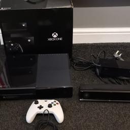 Xbox one 500gig with kinect, one new wireless controller, excellent condition, comes with 8 games as in pics, not used any more, comes with original box. 