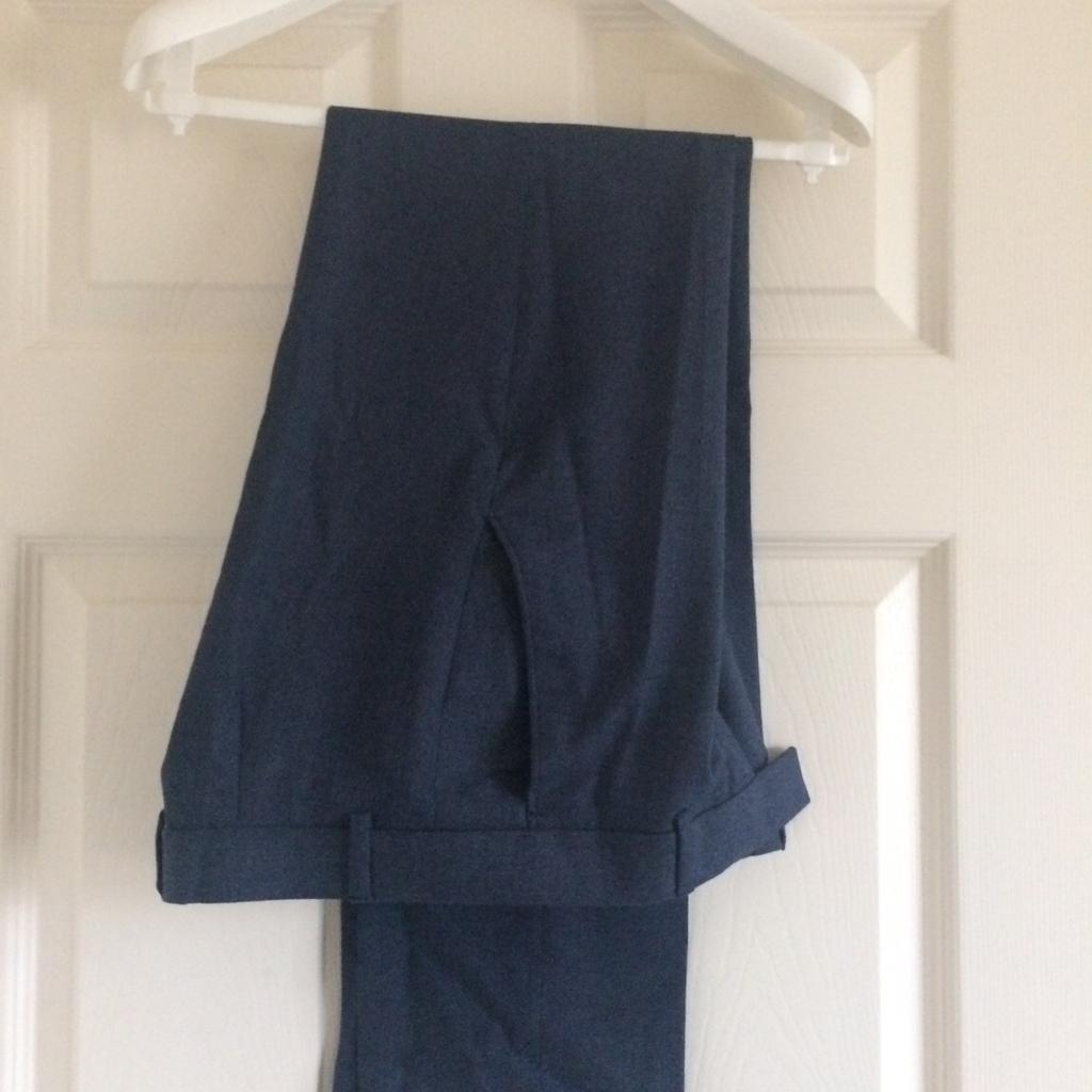Three Piece Suit in Blue was used for Prom only been worn once. Cost £300 new.

Jacket - UK Chest 36ins Long
Waistcoat - UK Chest 36ins Regular
Trousers - Waist 30in Leg 32ins

Comes with Suit Bag.

Collection S64 Area. Can post for additional Post & Packing Fees. I only post out to UK. I only accept Cash or Bank Transfer. Happy Shpocking. 😊