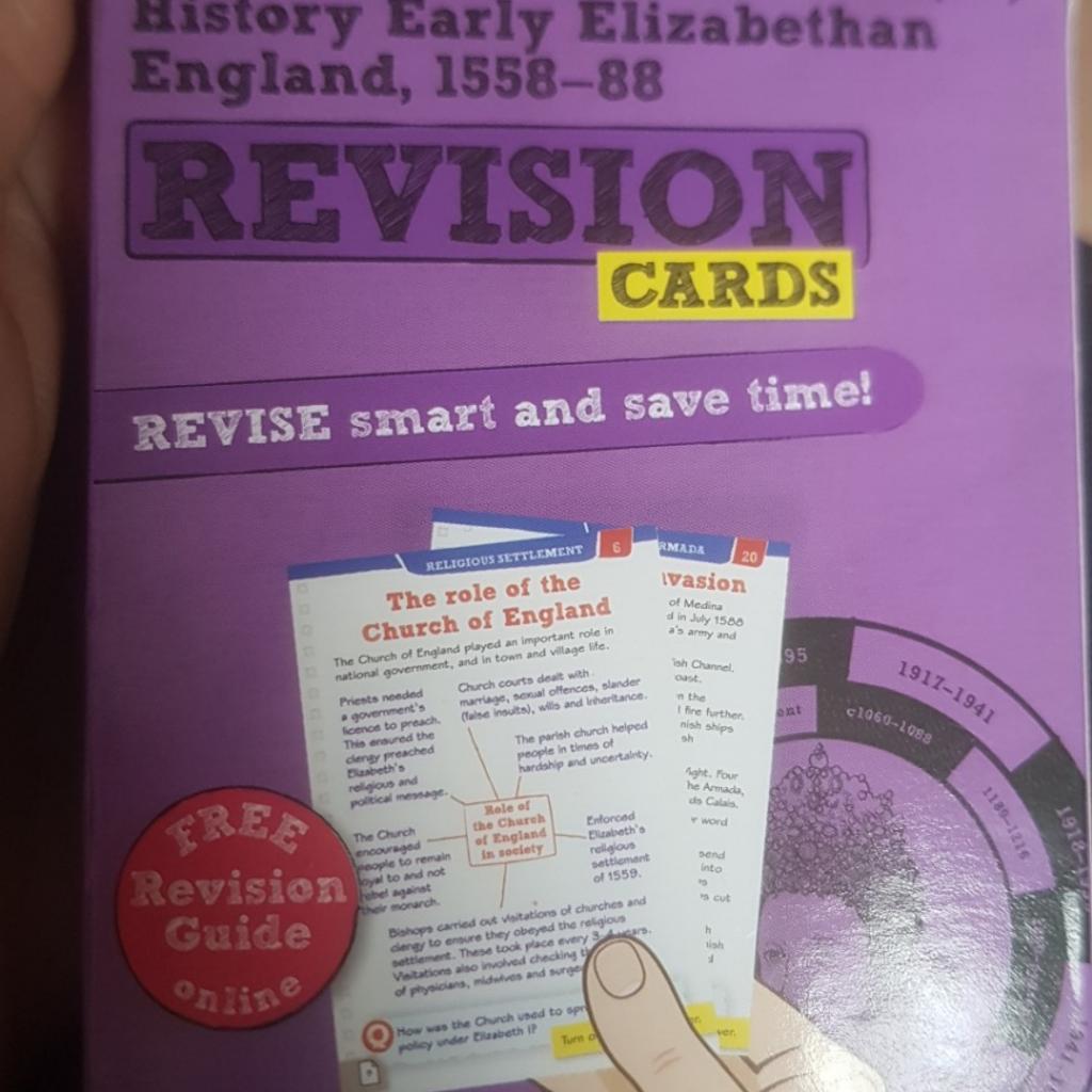history edexcel early elizabethan flash cards in RM15 Aveley für £ 3,00