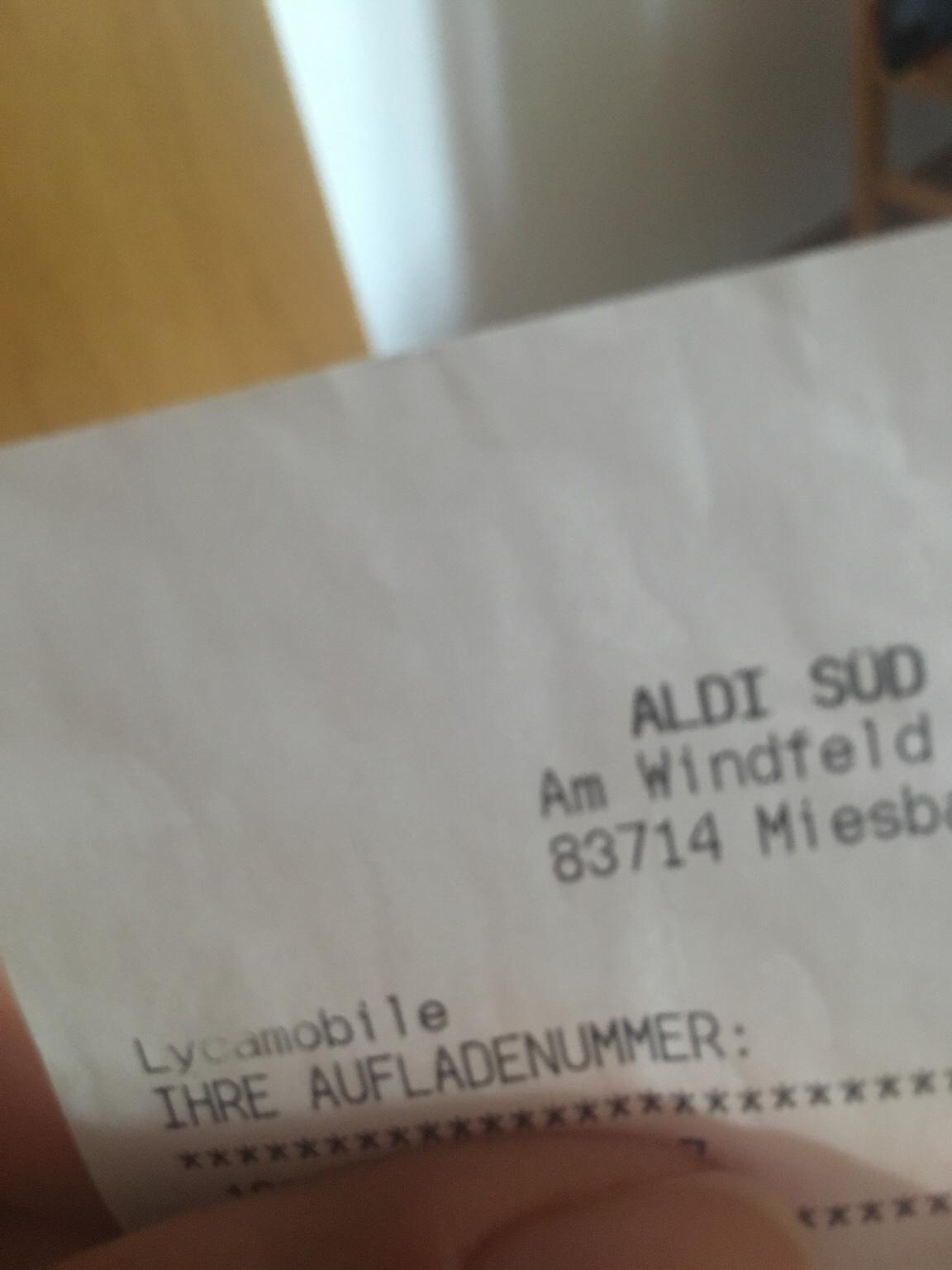 Lycamobile Aufladekarte 20€ in 83666 Waakirchen für 20,00 € zum Verkauf ...