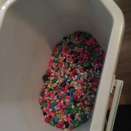 Multicoloured gravel would fill a 2 ft tank in good condition collection only thanks.