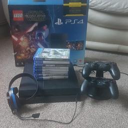 PlayStation 4 plus accessories for sale. in good condition. selling as I don't have time to play it anymore. collection preferred but can deliver for petrol