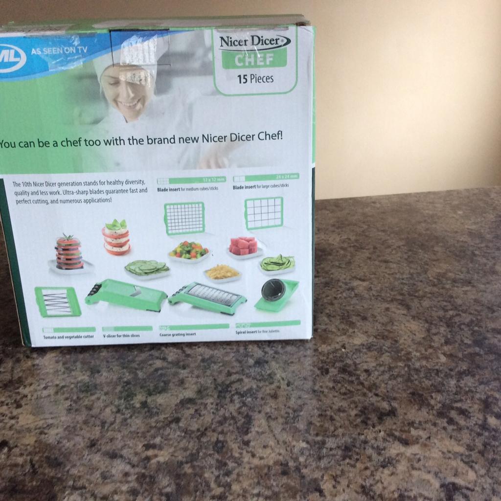 JML 15 PIECE NICER DICER CHEF FRU /VEG SLICER in WF12 Kirklees for