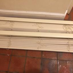 2 White Wooden Blinds £5 Each
Size 46 inches width by 42 inches length
Collection Near St Albans Hertfordshire
