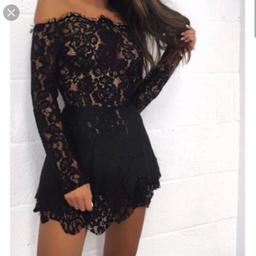 Black lace dress from Modaminx size small. £7.