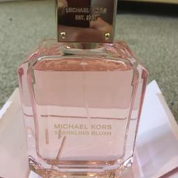 Micheal Kors sparkling blush perfume 100mls used a few times but decided I don’t like it. No box. Collection Bletchley