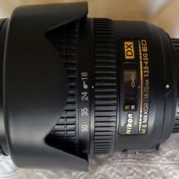 Nice Nikon 18-70mm lens VGC, both caps, UV filter and hood. ideal walkabout/travelling lens.

located in folkestone,  willing to post 1st class recorded for £5.