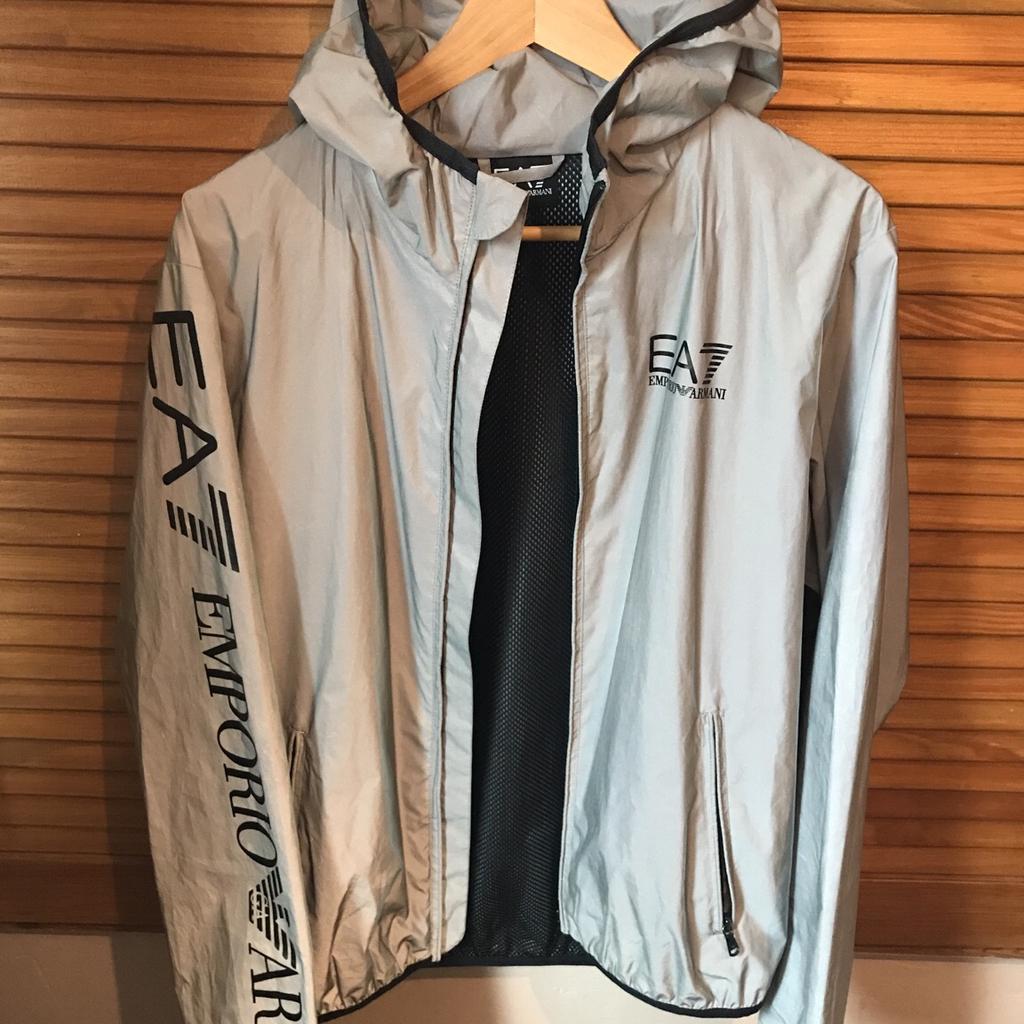 Ea7 shop reflective coat