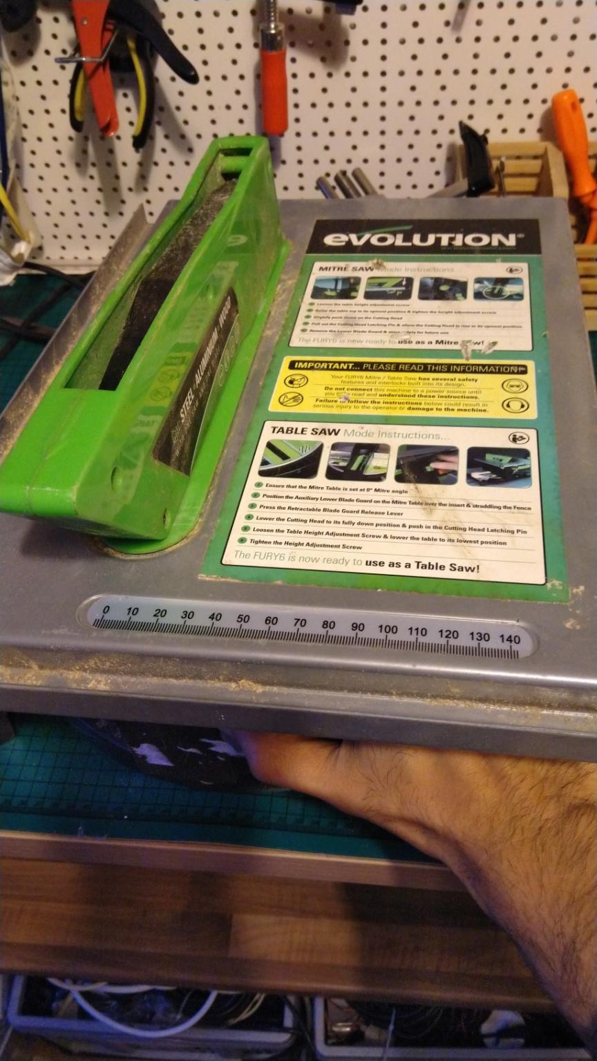 evolution fury 6 mitre and table saw in B24 Birmingham for £30.00 for sale Shpock