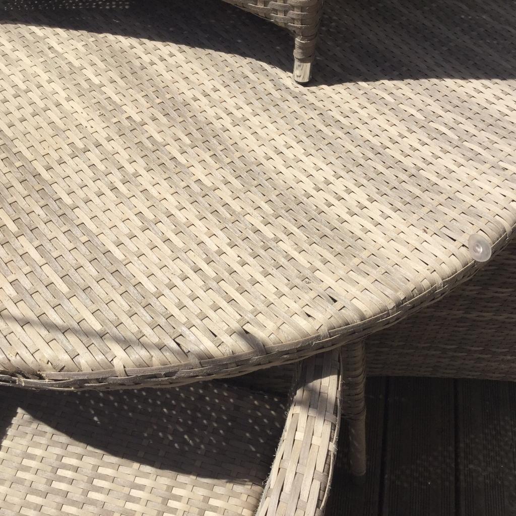 Rattan garden furniture table and chairs in BN23 Eastbourne for £50.00