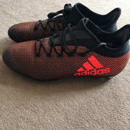 Adidas X 17.2 TechFit size 9.
Black and red.
Good condition. 
Collection only BR7