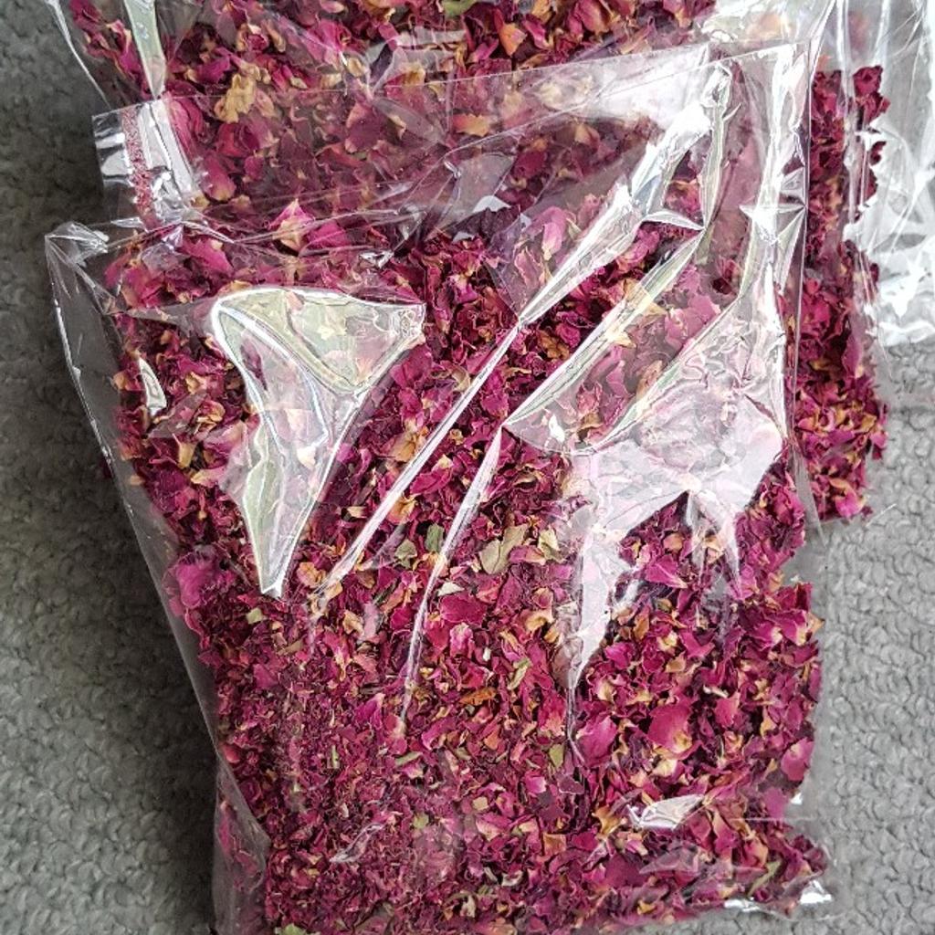 3.5 liters of red rose petals confetti spa in SW5 Royal Borough of