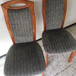ALLES MUSS RAUS - UMZUG!!!

Sechs Stühle aus Kirschholz mit grauem Velour-Bezug im TOP Zustand!
Keinerlei Flecken oder Kratzer!
