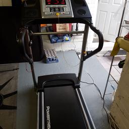 Treadmill with incline,features safety clip,inbuilt fans,1600kg capacity, various programmes and hand controls for both speed and incline.Folds up to a more compact size. Collection only.