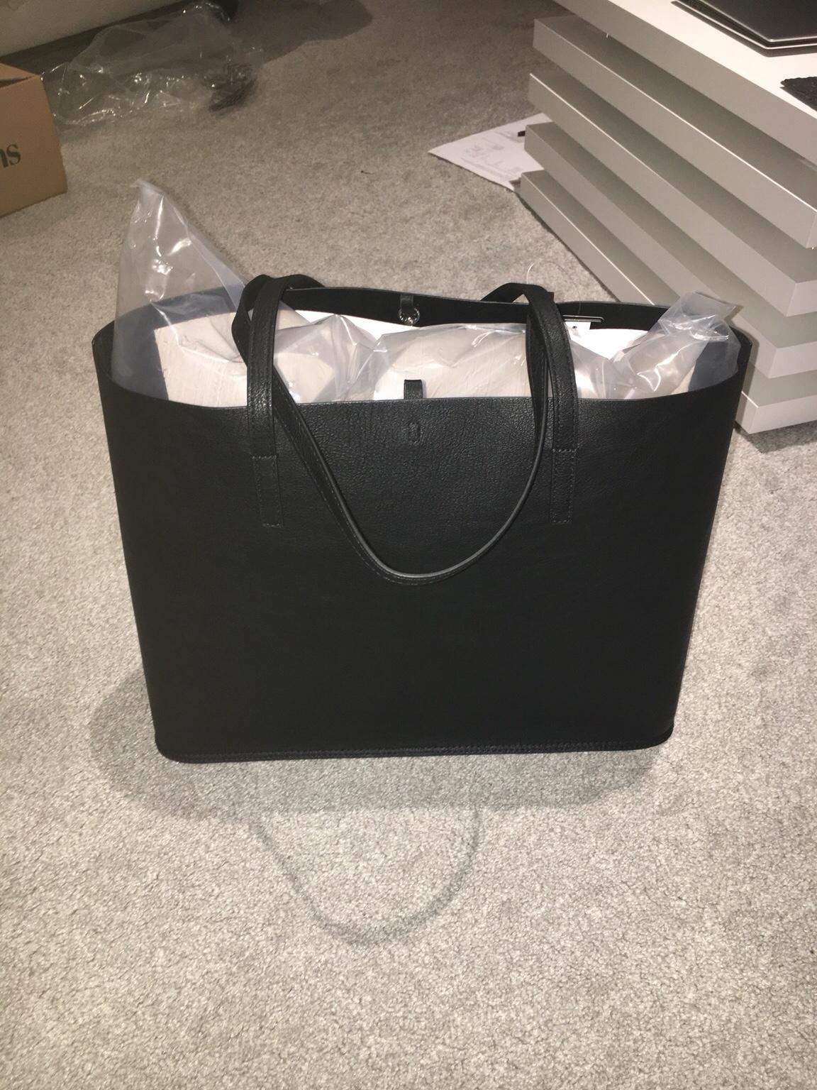 H and m black tote bag hot sale