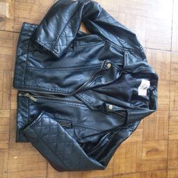 Primark girls faux leather jacket age 9-10