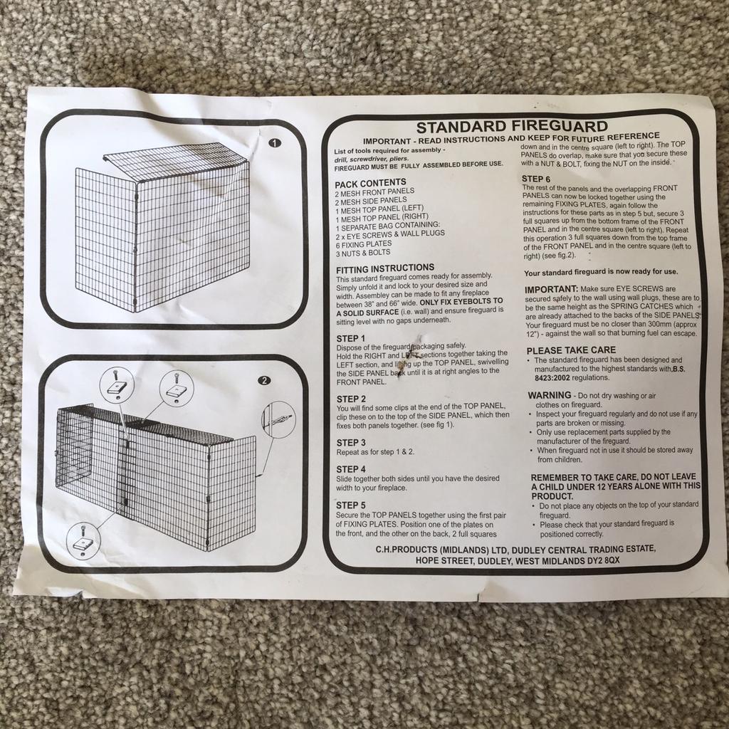 Extending Fire Guard in Hinckley and Bosworth für £ 10,00 zum Verkauf
