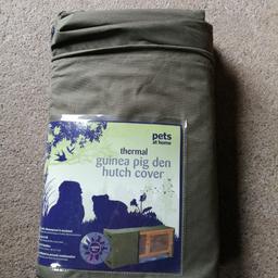 Wind, showerproof, insulated protection. To fit hutch size 48'x21"x18.Brand new. Never used.