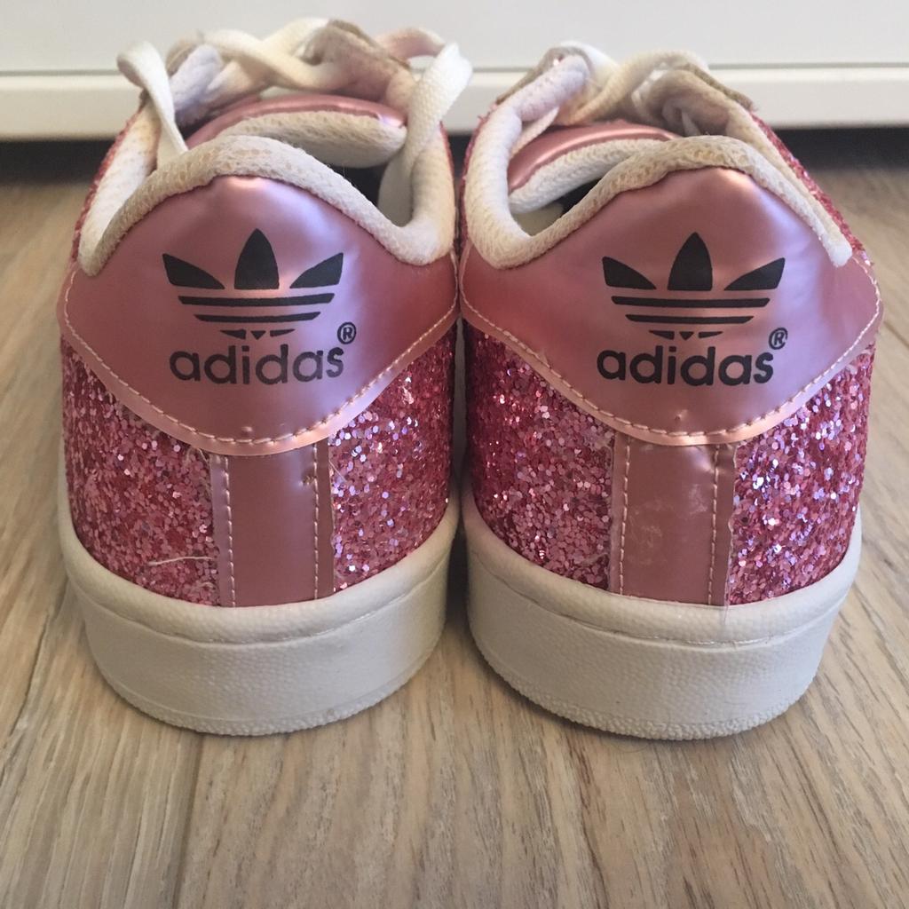 Adidas superstar glitzer on sale rot