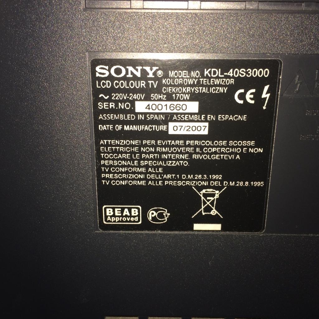 Sony tv in London für £ 25,00 zum Verkauf Shpock AT