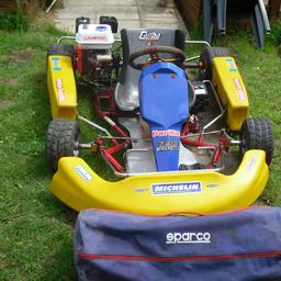 petrol go kart adults 7 hp 4 stroke engine new 1 hour use set of spare wheels all as seen in pic ready to go