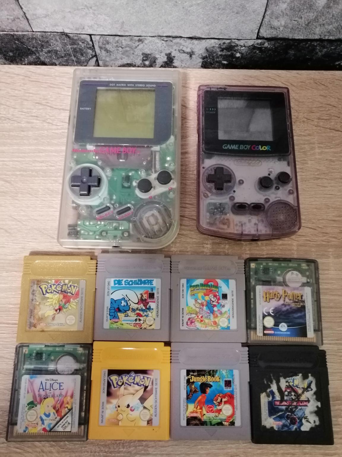 Gameboy Classic + Color Pokemon 8 Spiele in 67227 Frankenthal (Pfalz) für 90,00 € zum Verkauf
