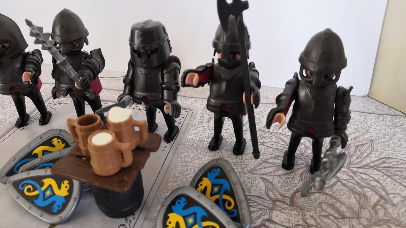 PLAYMOBIL CASCO CON elmo-cavaliere medievale-torneo equo-soldato
