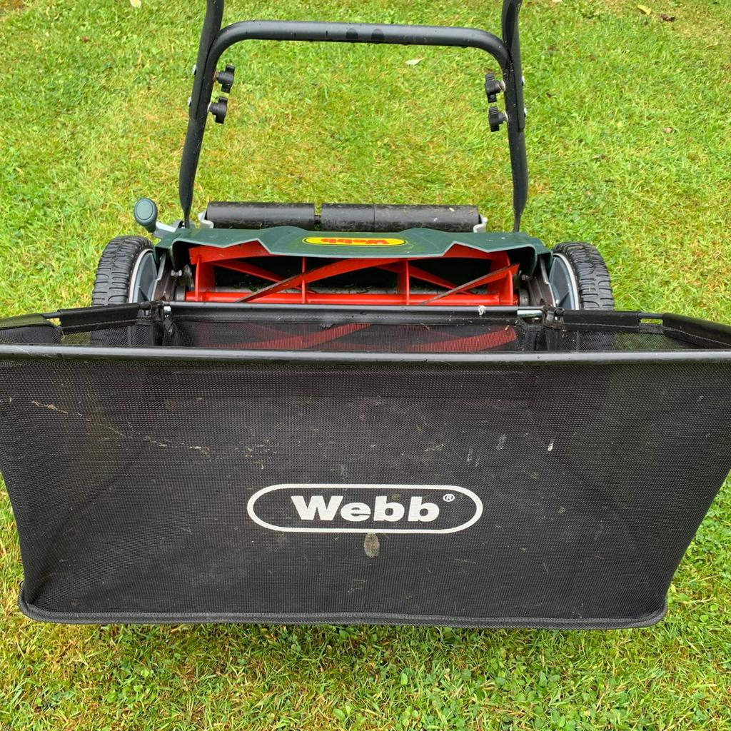 Webb 46cm contactless online hand push lawn mower