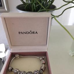 Silbernes Pandora Armband. 
Mit allen Elementen.
Zu schade für die Schublade!

Privatverkauf deshalb keine Garantie und Rücknahme 
Versand möglich