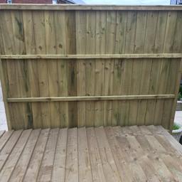 6 by 6 fully framed fence panels nearly a inch thick feather edge boards really strong panels and really cheap at this price as these are £50 panels to buy