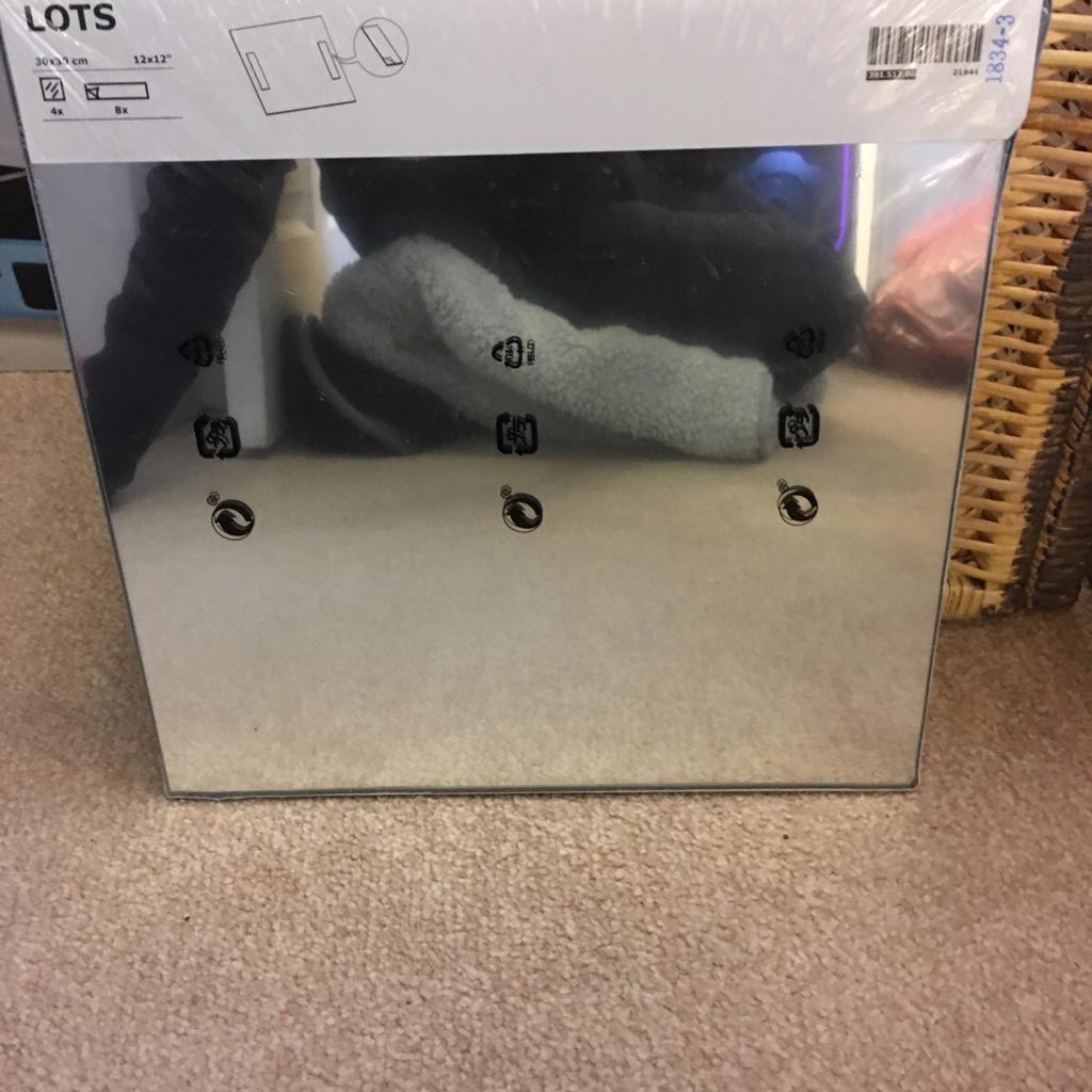 6 packs of 4 square Ikea mirrors in SS14 Basildon for £15.00 for sale