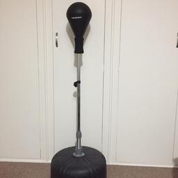 Freestanding punching bag reflex speed ball

Adult size (not junior)

Can put water and sand in base - I’ve put water.

Is absolutely perfect.