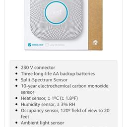 Brand new unopened BOGOF

Grab yourself a bargain

Product features

Heads-Up: spoken warning for smoke & carbon monoxide
Sends you a notification if alarm is triggered
Tests itself every night
Compatible with iOS / Android