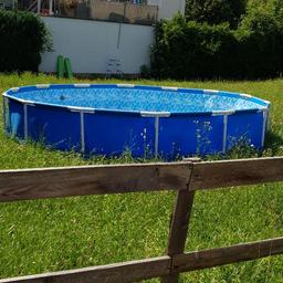 Verkaufe unseren Pool wegen Garten Auflösung Maße 420x86 inkl Pumpe