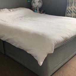Divan double bed base
decent condition other than the hole which is shown in image 3/4 but isn’t too noticeable and can be covered easily. 
Mattress not included 
Looking for £50 ONO
COLLECTION ONLY