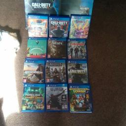 PS4 in box, like new as barely used. Comes with all the games in the picture. Pickup DL14.