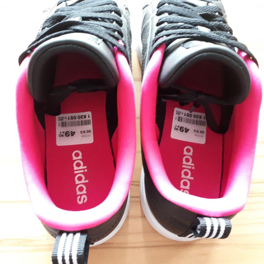 Adidas neo cheap schuhe schwarz pink