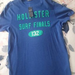 2 Hollister T-shirts still with tags on. Collection only Larkfield.