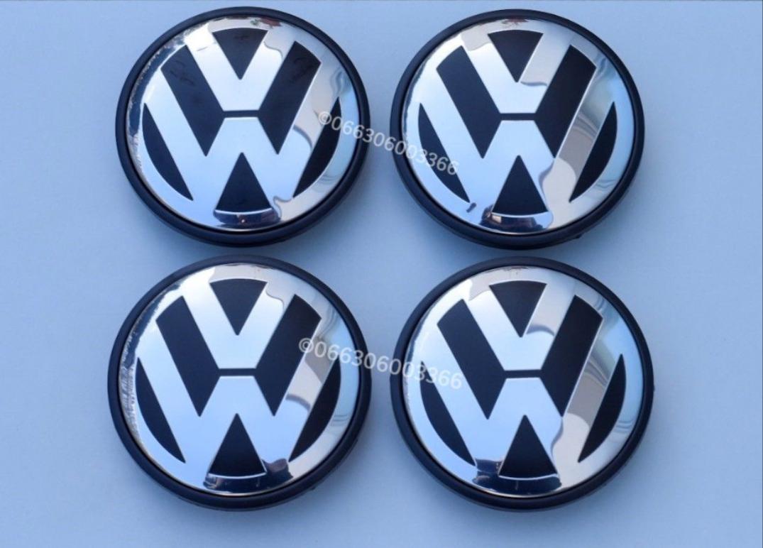 4x Nabendeckel Für VW – Radnabenabdeckung 65 Mm, Einfache Montage | Passend Für Verschiedene VW Modelle, Mattes Finish