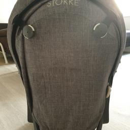 In really Great conditon. I have been washing its style Kit twice or thrice a Month for Hygiene purposes. So I assure you its clean and free of dirt.
The seat is worth £300 at Stokke Store.
*Black Melange - Colour*